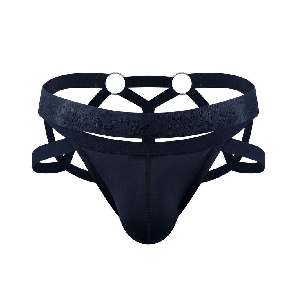 Men's JOCKMAIL JM253 - Monochromatic Spider Fetish Jockstrap