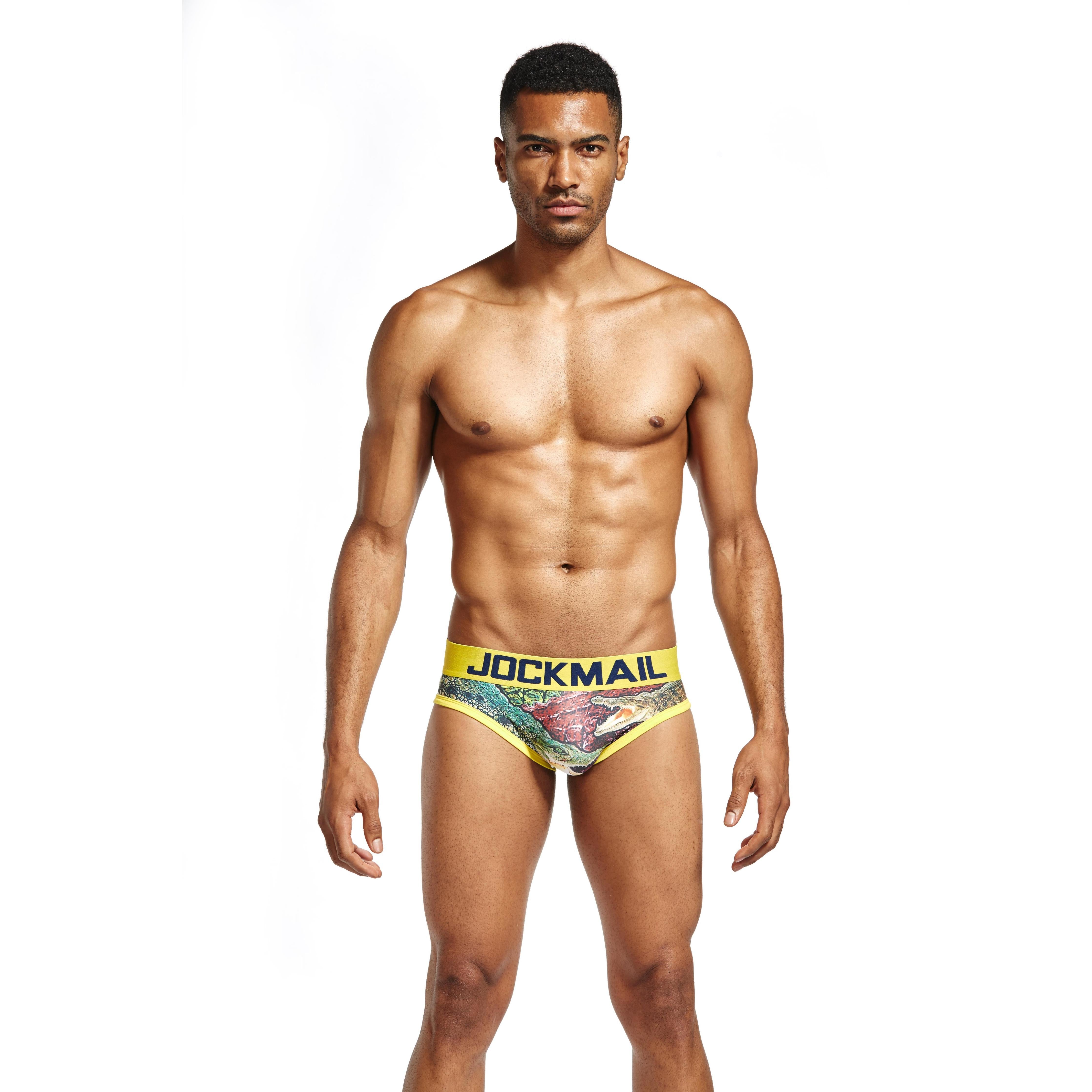 Men s JOCKMAIL JM325 Brief Yellow