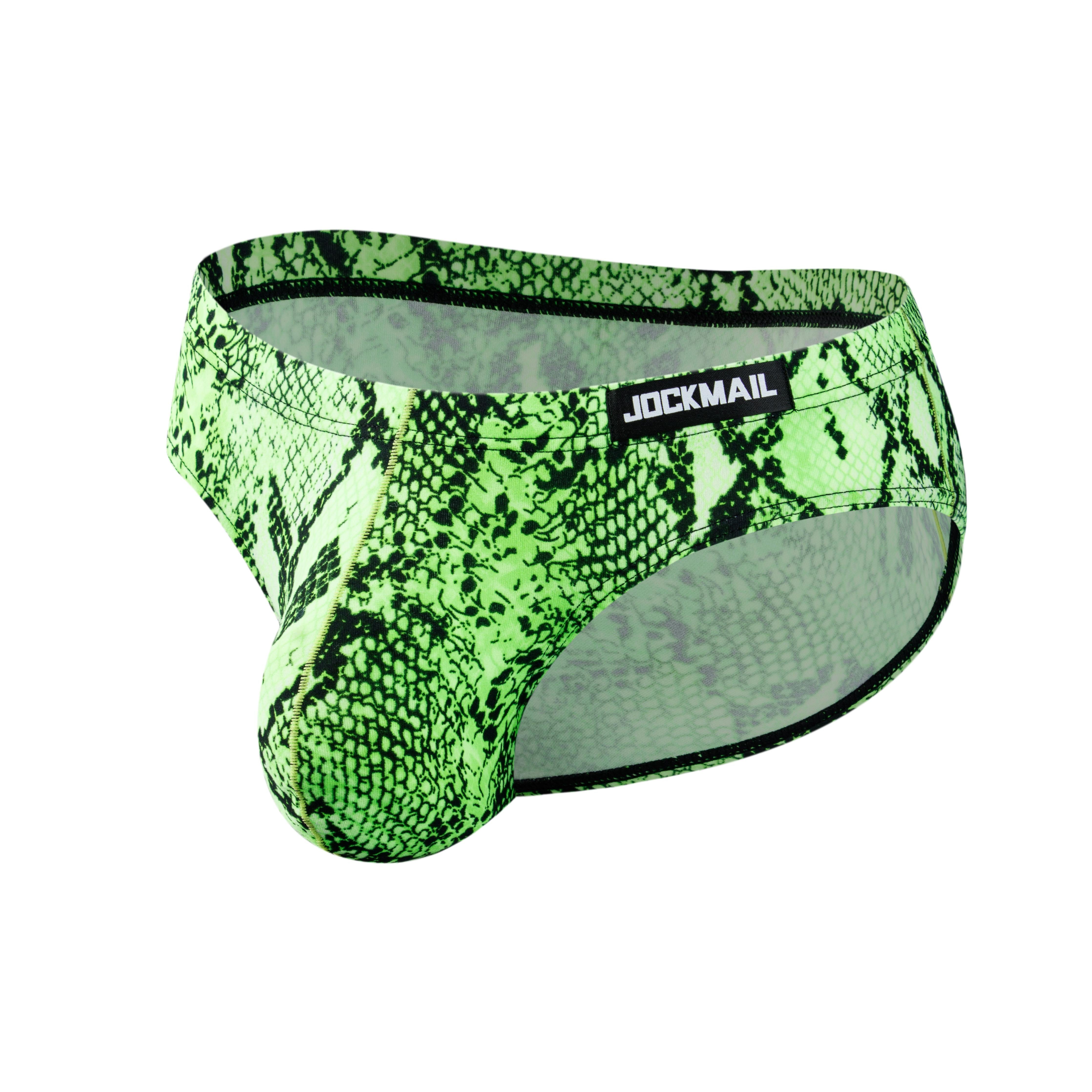 Men s JOCKMAIL JM394 Leopard Snake Print Brief